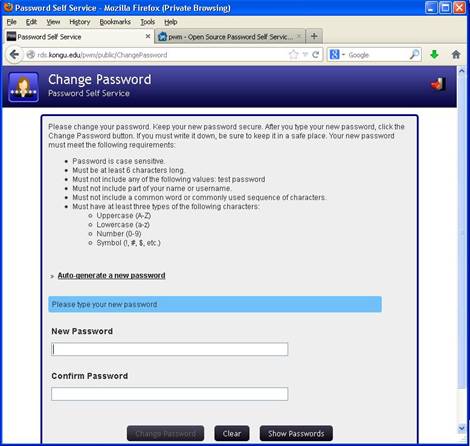 Change Password